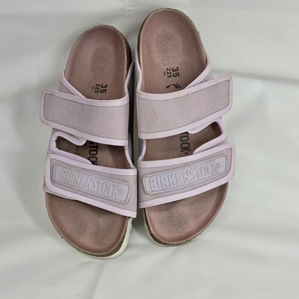 Birkenstock Pink Double Strap Sandals Women EU 35 US 4.5 Cork Footbed